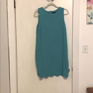 Sleeveless Teal Dress